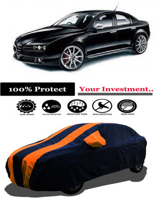 Amexride Car Cover For Alfa Romeo Sedan 159 3.2 V6 Ti (With Mirror Pockets)(Orange)