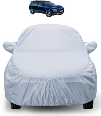 Auto Hub Car Cover For Tata Safari (With Mirror Pockets)(Silver)