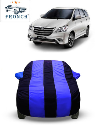 FRONCH Car Cover For Toyota Innova (With Mirror Pockets)(Blue)