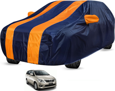 Auto Hub Car Cover For Toyota Innova (Without Mirror Pockets)(Black, Orange)