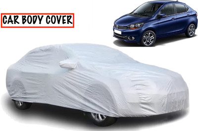 AUCTIMO Car Cover For Tata Tigor (With Mirror Pockets)(Silver)