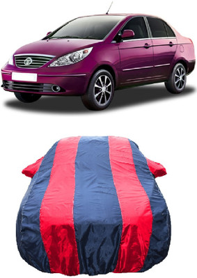 Wegather Car Cover For Tata Manza GEX (With Mirror Pockets)(Red)