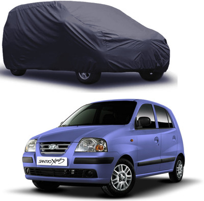 ROYAL AUTO MART Car Cover For Hyundai Santro Xing (Without Mirror Pockets)(Grey)
