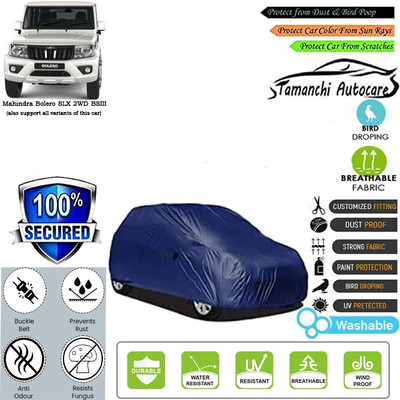 Tamanchi Autocare Car Cover For Mahindra Bolero SLX 2WD BSIII(Blue)