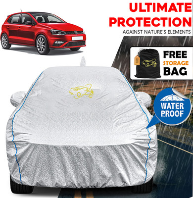 THE REAL ARV Car Cover For Volkswagen Cross Polo 1.5 TDI (With Mirror Pockets)(Silver)