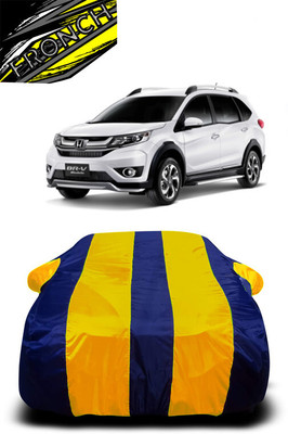 FRONCH Car Cover For Honda BRV (With Mirror Pockets)(Yellow, Blue)