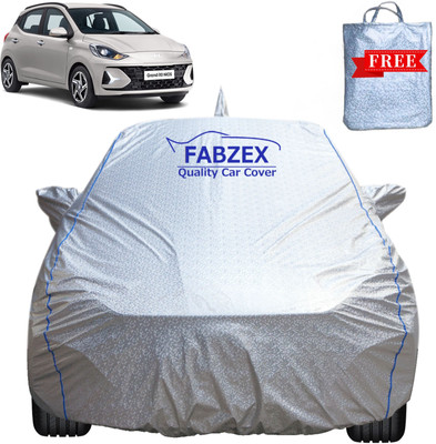 FABZEX Car Cover For Hyundai Grand i10 Nios AMT Magna Petrol (With Mirror Pockets)(Silver, For 2019, 2020, 2021, 2022, 2023, 2024 Models)