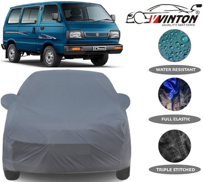 V VINTON Car Cover For Maruti Suzuki Omni (With Mirror Pockets)(Grey)