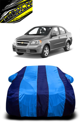 FRONCH Car Cover For Chevrolet Aveo Uva (With Mirror Pockets)(Blue)