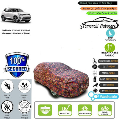 Tamanchi Autocare Car Cover For Mahindra XUV300 W6 Diesel(Multicolor)