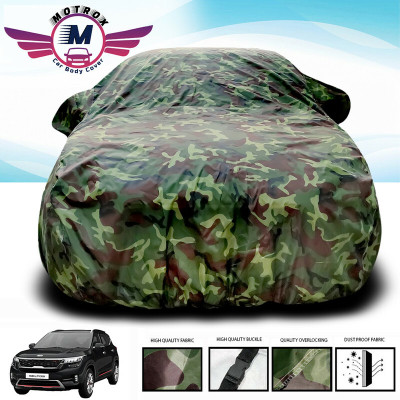 MoTRoX Car Cover For Kia SELTOS (Without Mirror Pockets)(Green)