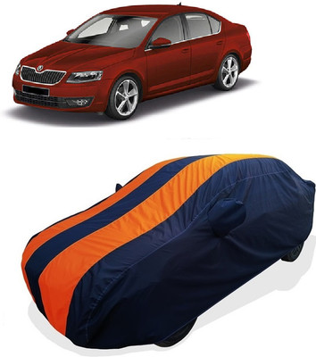 Coxtor Car Cover For Skoda Octavia 1.8L (With Mirror Pockets)(Orange)