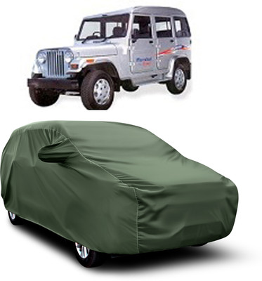aosis Car Cover For Mahindra Marshal (With Mirror Pockets)(Green)