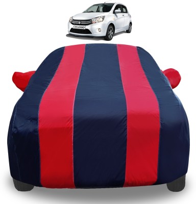 Auto Hub Car Cover For Maruti Celerio (With Mirror Pockets)(Red)