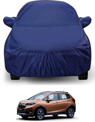 Auto Hub Car Cover For Honda WR-V (With Mirror Pockets)(Blue)