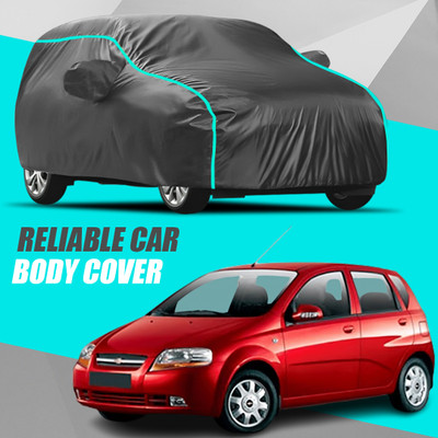 R Rayvin Star Car Cover For Chevrolet Aveo Uva (With Mirror Pockets)(Multicolor)