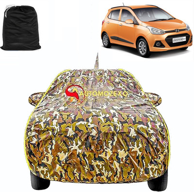 SPMOTIVE Car Cover For Hyundai Grand i10 (With Mirror Pockets)(Multicolor)