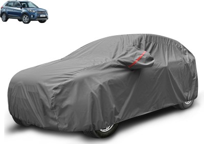 Caronix Car Cover For Hyundai Creta (With Mirror Pockets)(Grey)