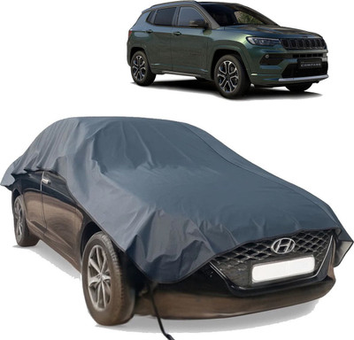 autouniko Car Cover For Jeep Compass (Without Mirror Pockets)(Blue)