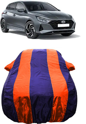 Wegather Car Cover For Hyundai Elite i20 (With Mirror Pockets)(Orange)