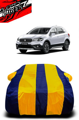 J S R Car Cover For Maruti S-Cross (With Mirror Pockets)(Yellow, Blue)