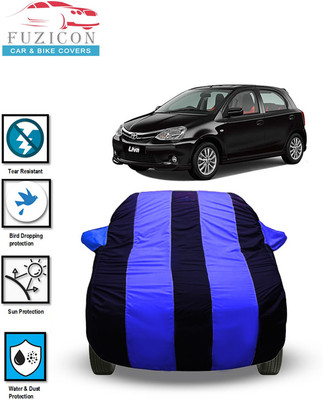 FUZICON Car Cover For Ford Etios Liva 1.4 VXD Dual Tone Diesel (With Mirror Pockets)(Blue)
