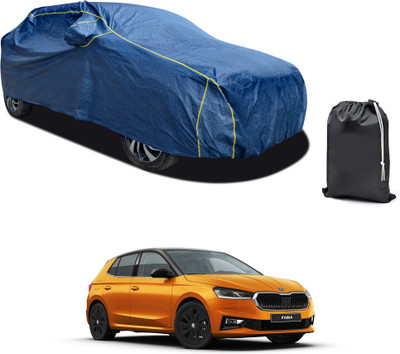 CODOKI Car Cover For Skoda Fabia (With Mirror Pockets)(Blue, For 2019, 2020, 2021, 2022, 2023 Models)