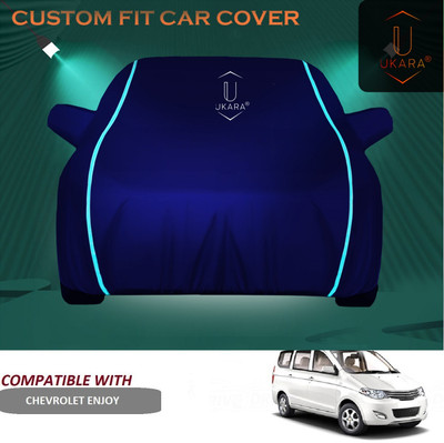 Ukara Car Cover For Chevrolet Enjoy (With Mirror Pockets)(Blue)