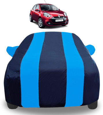 Auto Hub Car Cover For Renault Pulse (With Mirror Pockets)(Blue)