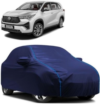 Auto Drift Car Cover For Toyota Innova Hycross (With Mirror Pockets)(Blue, Blue)