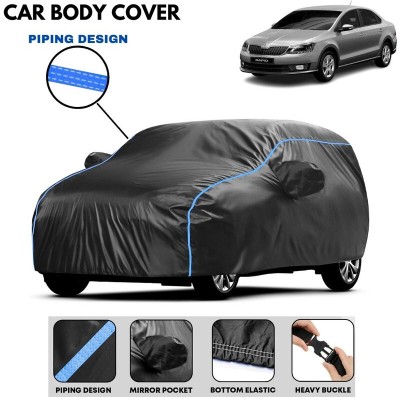 favy Car Cover For Skoda Rapid, New Rapid, Rapid EX, Rapid 1.6 MPI Style Petrol, Rapid 1.6 MPI Active (With Mirror Pockets)(Black, White, For 2010, 2011, 2012, 2013, 2014, 2015, 2016, 2017, 2018, 2019, 2020, 2021, 2022, 2023, 2024 Models)