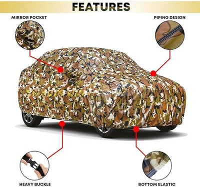 ANTIRO Car Cover For Tata Tigor (With Mirror Pockets)(Multicolor)