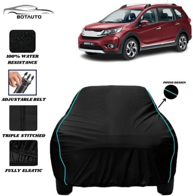 BOTAUTO Car Cover For Honda BRV, BRV i-DTEC S MT, BRV i-DTEC V MT, Universal For Car (With Mirror Pockets)(Black, For 2008, 2009, 2010, 2011, 2012, 2013, 2014, 2015, 2016, 2017, 2018, 2019, 2020, 2021, 2022, 2023 Models)