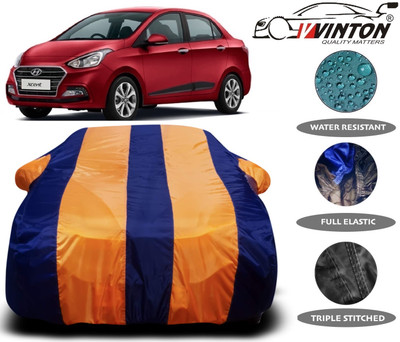 V VINTON Car Cover For Hyundai Xcent (With Mirror Pockets)(Multicolor)