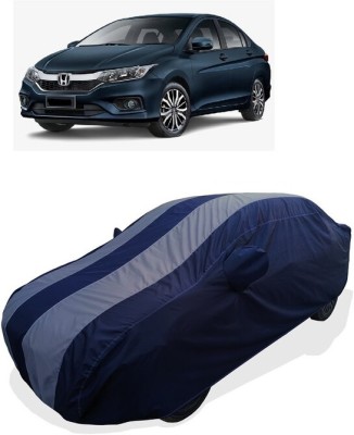 Coxtor Car Cover For Honda City Facelift (With Mirror Pockets)(Grey)