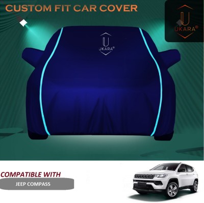 Ukara Car Cover For Jeep Compass (With Mirror Pockets)(Blue)