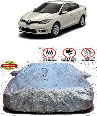 RWT Car Cover For Renault Fluence (With Mirror Pockets)(Silver)