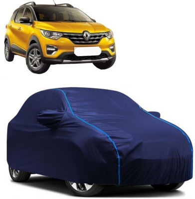 Autohaux Car Cover For Renault Triber RXE (With Mirror Pockets)(Blue)