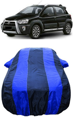 Wegather Car Cover For Toyota Etios Cross 1.4L VD (With Mirror Pockets)(Blue)
