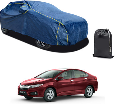 CODOKI Car Cover For Honda City i-Vtec (With Mirror Pockets)(Blue, For 2019, 2020, 2021, 2022, 2023 Models)