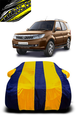 FRONCH Car Cover For Tata Safari Storme (With Mirror Pockets)(Yellow, Blue)