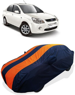 QLAX Car Cover For Maruti Fiesta Old (With Mirror Pockets)(Orange)