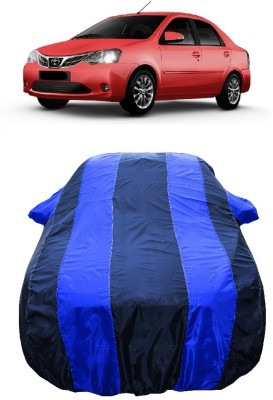 Wegather Car Cover For Toyota Etios GD (With Mirror Pockets)(Blue)