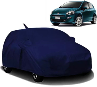 Swarish Car Cover For Fiat Grande Punto (With Mirror Pockets)(Blue)