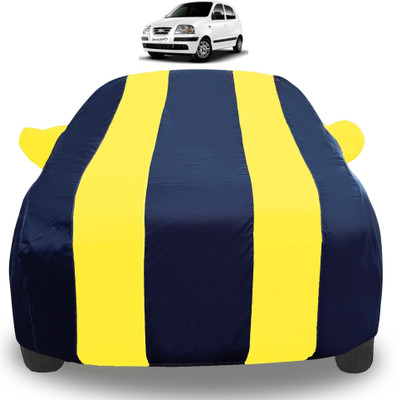 Auto Hub Car Cover For Hyundai Santro Xing (With Mirror Pockets)(Yellow)