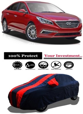 Amexride Car Cover For Hyundai Sonata LF3 Elite (With Mirror Pockets)(Red)