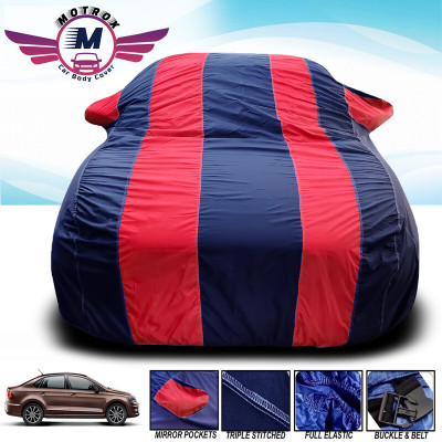 MoTRoX Car Cover For Maruti Suzuki 800 (With Mirror Pockets)(Red, Blue)