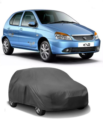 Autocom Car Cover For Tata Indica eV2 (Without Mirror Pockets)(Grey)