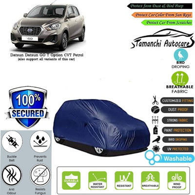 Tamanchi Autocare Car Cover For Datsun Datsun GO T Option CVT Petrol(Blue)