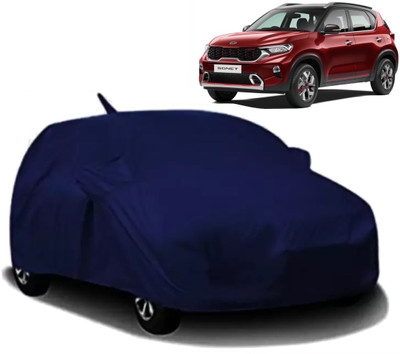 XOCAVO Car Cover For Kia Sonet (With Mirror Pockets)(Blue)